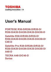 Toshiba PORTEGE R30-D Series User Manual