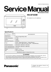 Panasonic NN-SF550M Service Manual