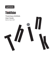 Lenovo ThinkVision E2054A User Manual