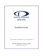 Dynon Avionics EFIS-D10 Installation Manual