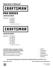Craftsman 247.88396 series Operator's Manual