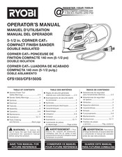 Ryobi CORNER CAT CFS1503GBF Operator's Manual