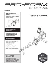 ICON Health & Fitness Pro-Form Sport RL User Manual