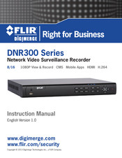 FLIR DIGIMERGE DNR200 Series Instruction Manual