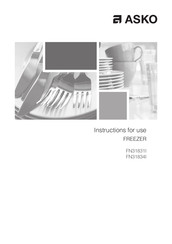 Asko FN31834I Instructions For Use Manual
