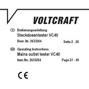 VOLTCRAFT 2633264 Operating Instructions Manual