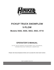 Hiniker 8804 Operator's Manual