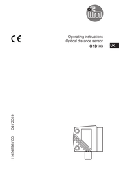 IFM O1D103 Operating Instructions Manual