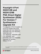 Keysight Technologies N5221B Installation Notes