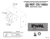 Inval ES 14803 Assembly Instructions And Warranty
