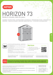 Keter HORIZON 73 Assembly Instructions Manual