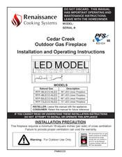 Renaissance RFP-72LECO-NLED Installation And Operating Instructions Manual