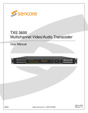Sencore TXS 3600 User Manual