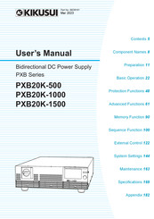 Kikusui PXB Series User Manual