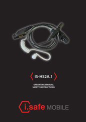 i.safe MOBILE IS-HS2A.1 Operating Manual And Safety Instructions