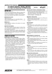 M-system 47LCT Instruction Manual