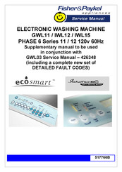 Fisher & Paykel eco smart IWL12 Service Manual