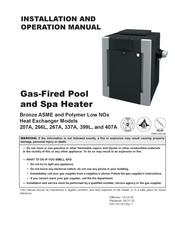 Raypak 009226 Installation And Operation Manual