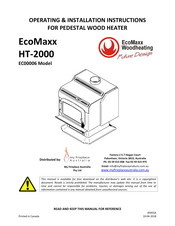 Ecomaxx HT-2000 Operating & Installation Instructions Manual