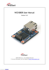 Wiznet WIZ108SR User Manual