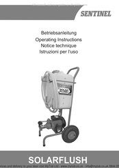 Sentinel SOLARFLUSH Operating Instructions Manual