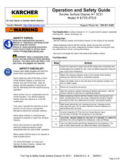 Kärcher A+ SC21 Operation And Safety Manual