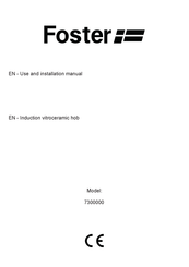 Foster 7300000 Use And Installation  Manual
