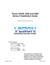 Vision Engraving & Routing Systems 1624R Installation Manual