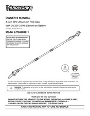 Yardworks LPS40820-1 Owner's Manual