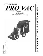 Schiller 5612-00-59 Parts And Operator's Manual