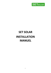 SET SOLAR Volta+ SETM120 Installation Manual