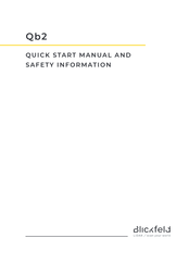Blickfeld Qb2 Quick Start Manual