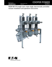 Eaton Cooper Power NOVA NX-STS Installation And Operation Instruction Manual