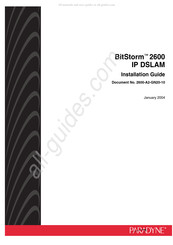Paradyne BitStorm 2600 Installation Manual