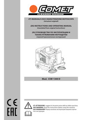 Comet CSW 1300 D Instructions And Operating Manual