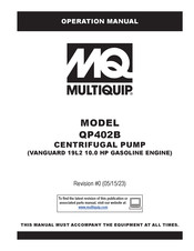 MULTIQUIP QP402B Operation Manual