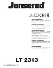 Jonsered LT 2313 Instruction Manual