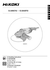 HIKOKI G 23UDY2 Handling Instructions Manual