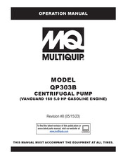 MULTIQUIP QP303B Operation Manual