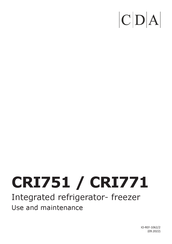 CDA CRI771 Use And Maintenance