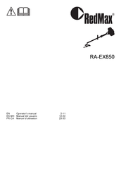 RedMax RA-EX850 Operator's Manual