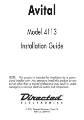 Directed Electronics Avital Installation Manual