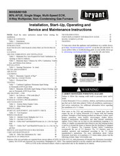Bryant 800SB Operating Instructions Manual