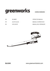 GreenWorks BLG303 Operator's Manual