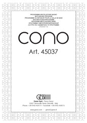 Gessi Cono 45037 Manual