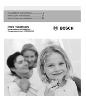 Bosch HCG56651UC Installation Instructions Manual