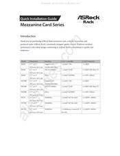 ASROCK Rack MCX3 Quick Installation Manual
