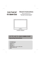 Denver TFD-1906DVBT Operating Instructions Manual