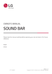 LG SP2W Owner's Manual
