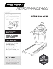 Proform discount 400i manual